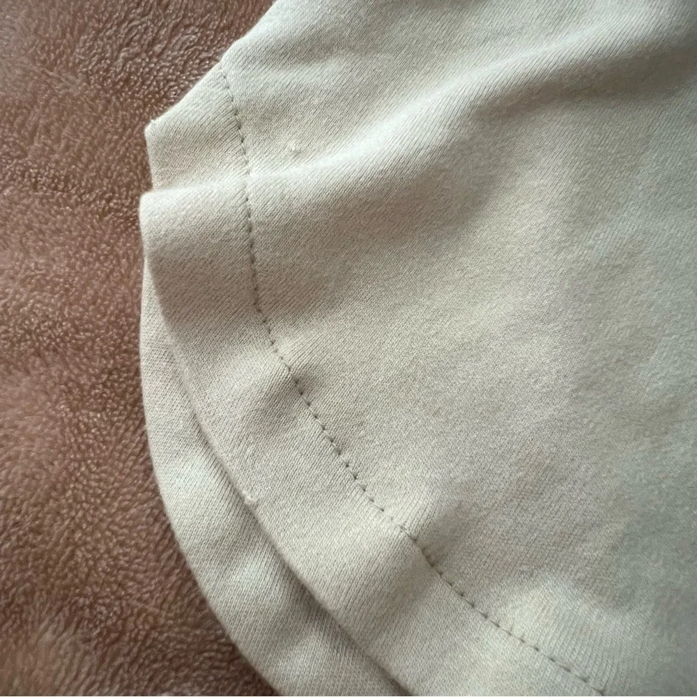 Goumi Jamms Baby Gown 3-6M Tan Bamboo Organic Cotton Snap Front Sleeper NWT